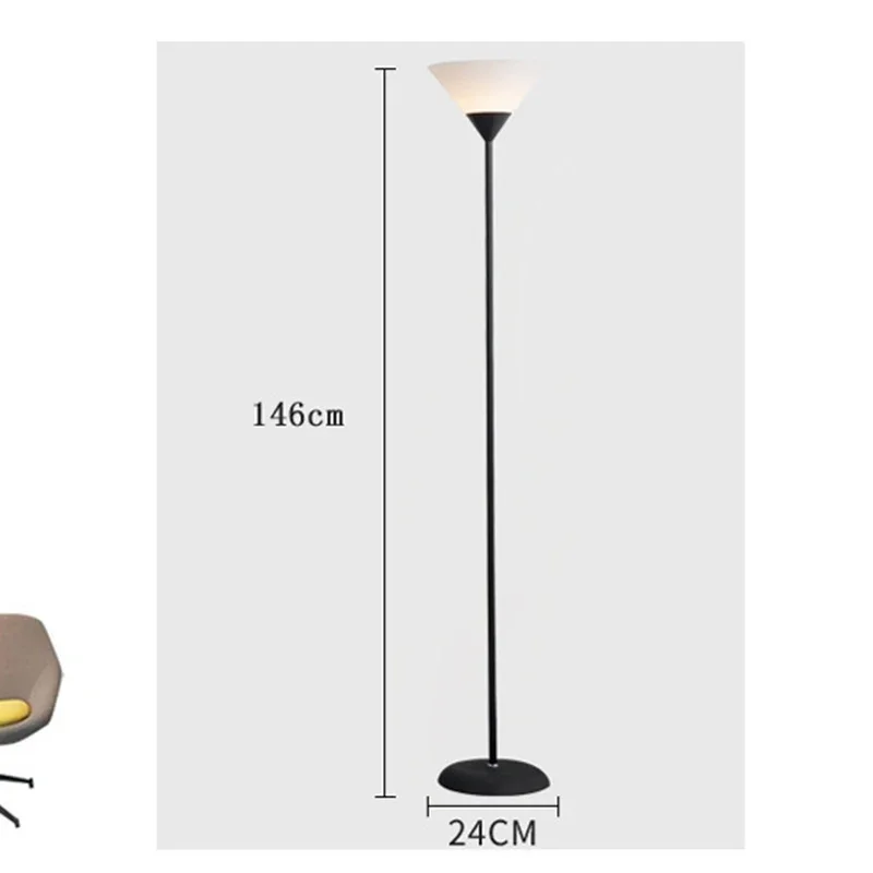 Led gulvlampe sort/hvid lampehus er egnet til indendørs belysning af en dekorativ lampe i stue, soveværelse og arbejdsværelse