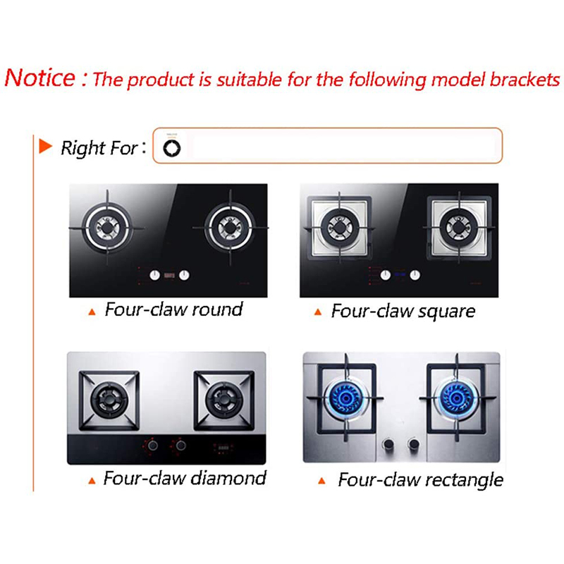 Energiebesparende Deksel Gasfornuis Cover Voorruit Wok Ring Non Slip Kachel Roestvrij Ijzer Vuur Fornuis Deksel Keuken Wok