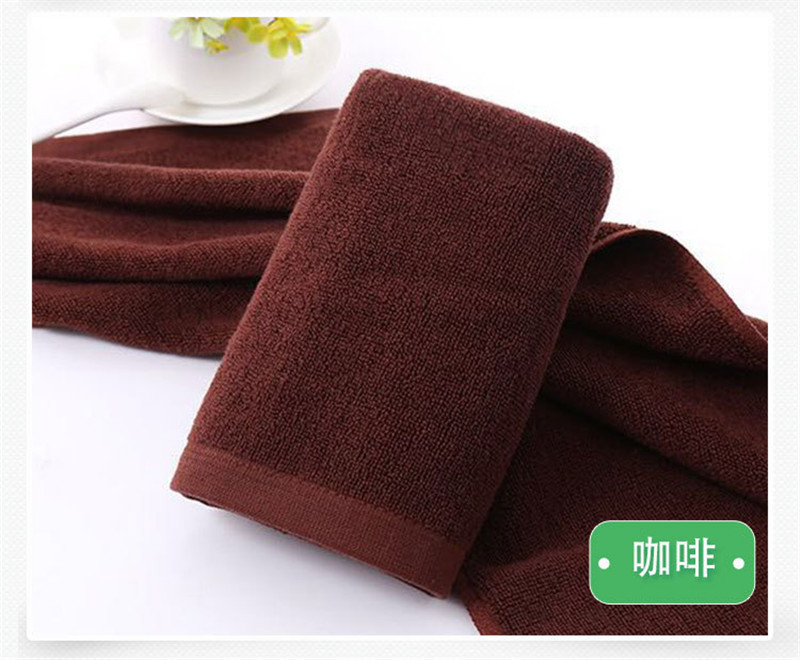 Serviette de bain de pieds 8 couleurs | hôtel, serviette de bain de pieds, serviette de Spa, serviette Super douce, absorbante, sèche pour le visage, pour adultes: Brown 34X75cm 120g