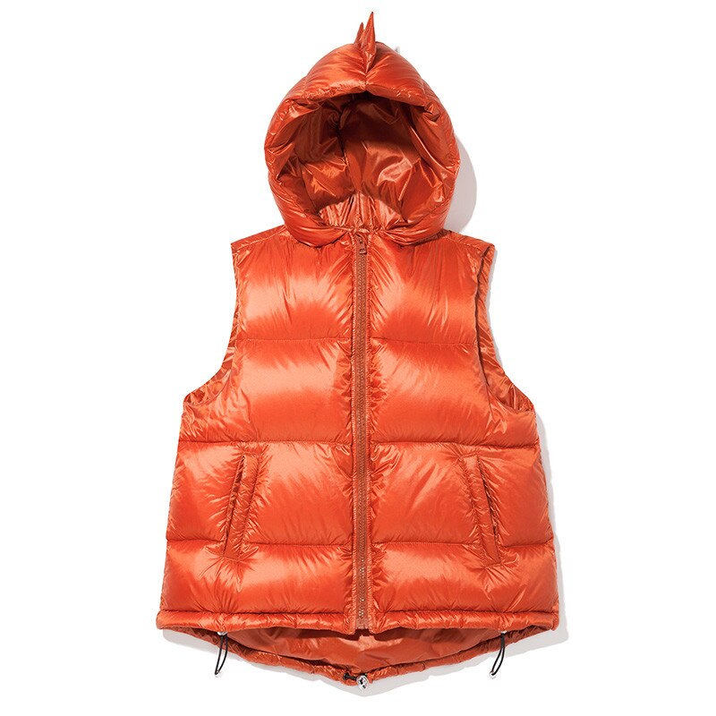 Kukukids Kids Winter Down Vest Dinosaur Stylish Keep Warm Top Boys Girls Brand Clothes Thicken Waistcoat: as  shown3 / 86-92