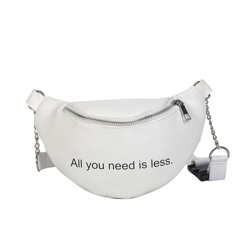 Frauen Taille Tasche fanny Pack Große Kapazität Crossbody Brust Taschen Banane Pack PU Leder Damen Gürtel Tasche Taille Pack: Weiß