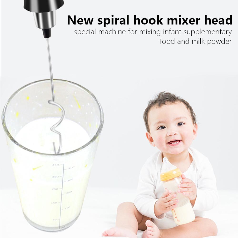 3 Speed Verstelbare Usb Oplaadbare Handheld Blender Melk Koffie Tore Rvs Elektrische Mixer Schuim Maker Keuken Gereedschap