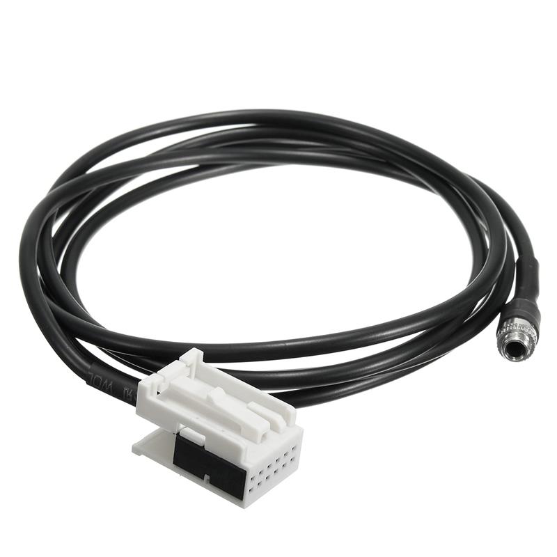 Adaptador de Cable de música para BMW, Kit de entrada AUX o de 12 Pines, color negro, compatible con E60/E61/E81/E91AUX, 3,5mm,