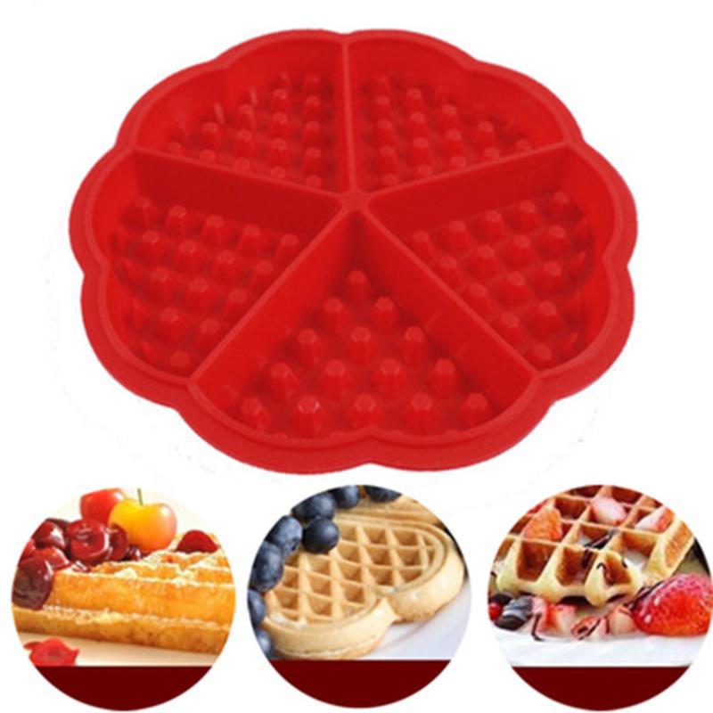 Siliconen ronde wafels pannenkoek bakvorm bakvorm keukengereedschap hartvorm