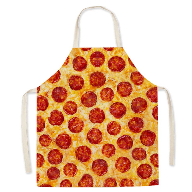 Küche Schürze für Männer Frauen Art Zitrone Nachspeisen Gedruckt Baumwolle Leinen Ärmelloses Schürzen Hause Kochen Backen Reinigung Werkzeuge: Stil 5 / 55x68cm