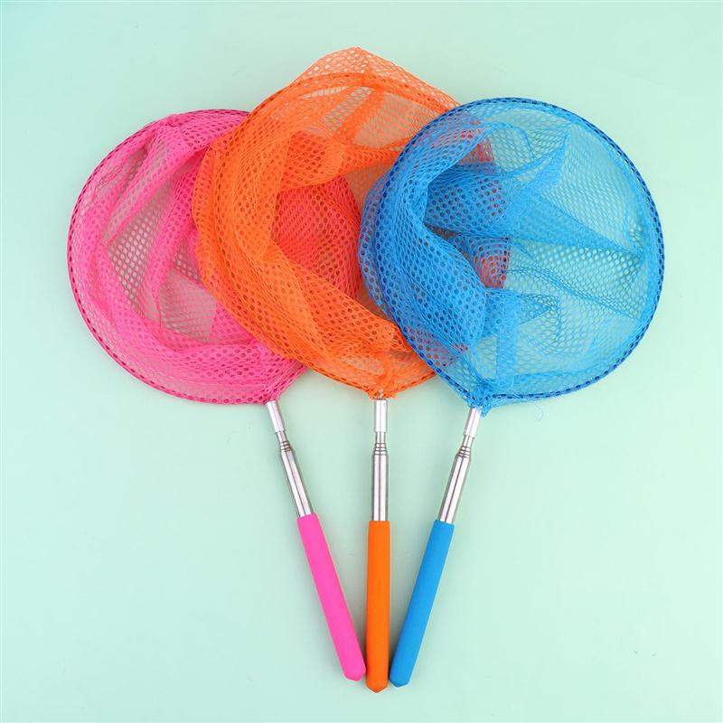 4 Pcs Colored Telescopic Nets Fishing Nets Insect Catching Nets For Kids Playing Catching Insects Bugs