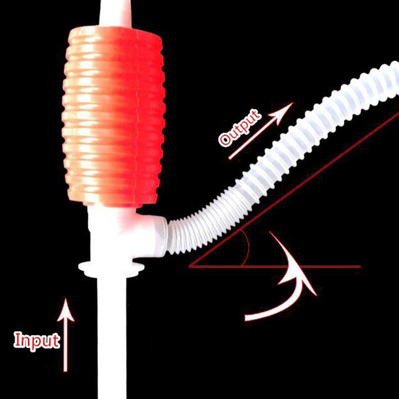 Manual do carro portátil mão sifão bomba mangueira de óleo gás líquido syphon bomba de transferência de sucção de água dispositivo plástico tubo de sucção