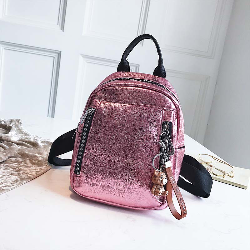 Dames pu leren rugzak mini rugzak schattige rugzak rugzak voor tienermeisjes kleine schooltassen vrouwelijke mochila  xa545h: Roze klein