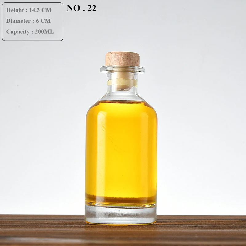 Carino di piccole dimensioni tutto'aperto senza piombo bottiglia di vetro di vino barware Whisky decantatore liquore decantatore: Cachi