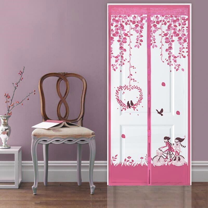 1PC Magnetic Bug Screen Door Window Curtain Insect Fly Mosquito Screen Curtain Anti Mosquito Indoor Protect Net Curtain: 2 / 100X210cm