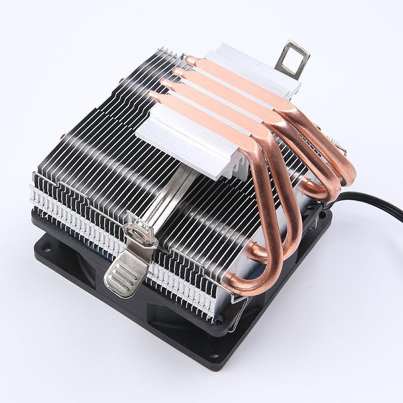 Koperen Buizen Fans Cpu Koeler Led Cpu Cooling Fan Pwm Stille Cpu Koeler Lga/115X/775/Amd 3Pin Pc Cpu Cooling Radiator R20