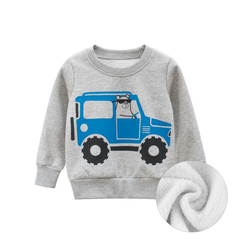 Kindertrui sweatshirts jongens meisjes kinderhoodies print auto cartoon tops baby lente herfst kleding peuterkleding kind