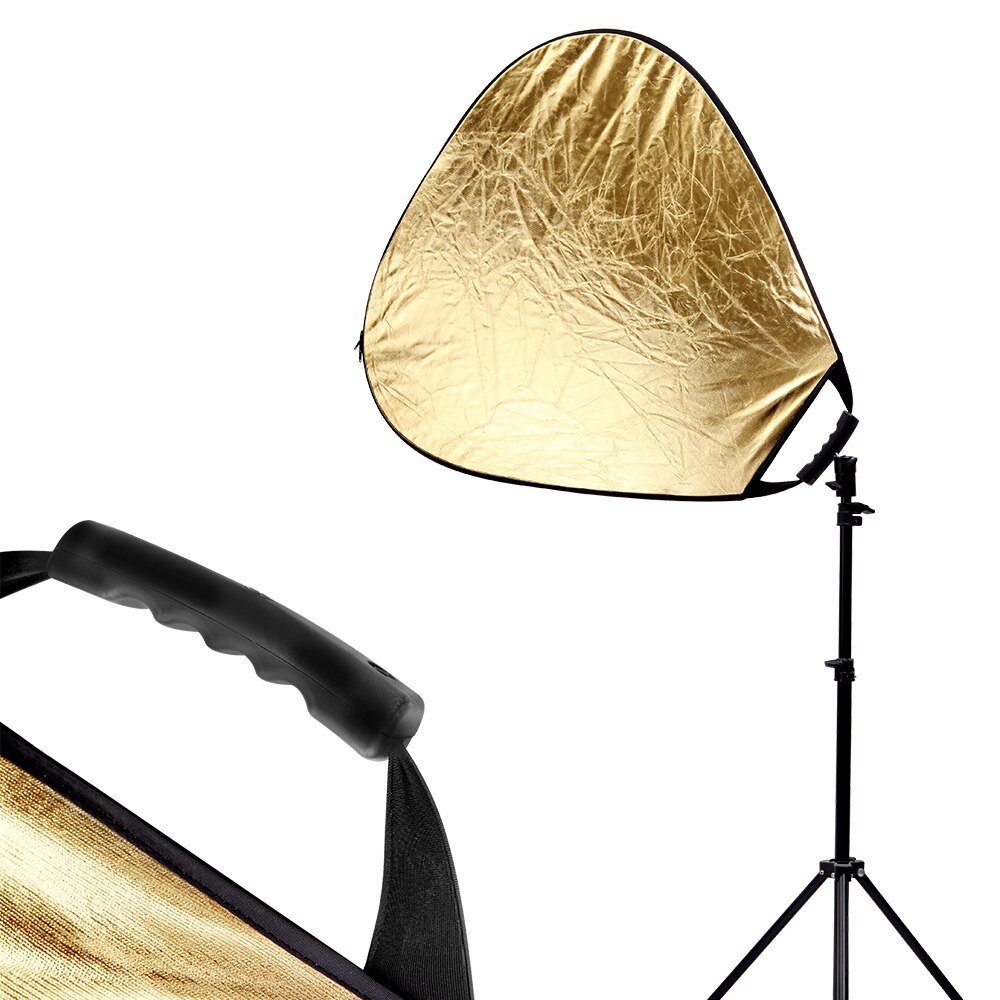 43”(110CM) 5 in 1 Triangle Multi Disc Photography Studio Photo Collapsible Light Reflector handhold portable photo disc