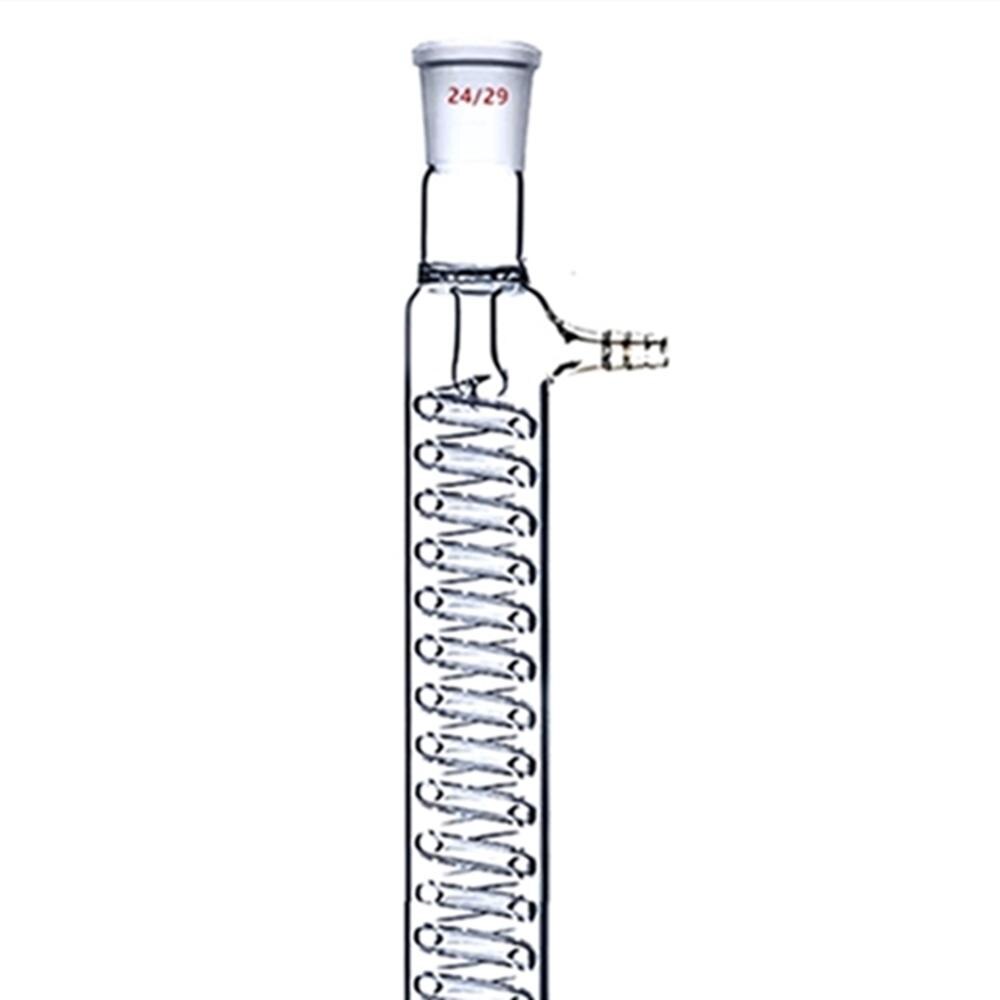200mm,24/29,Glass Graham Condenser,Coil Heat Exchanger,Laboratory Glassware