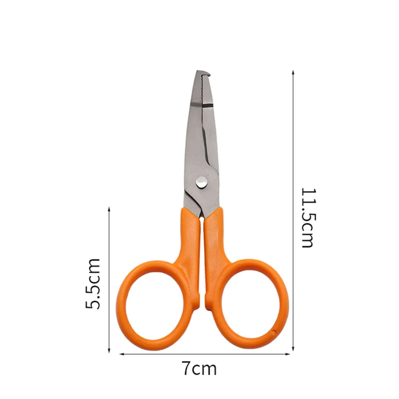 Zyz Multifunctionele Vissersschaar Titanium Geplateerd Roestvrij Staal Ultralichte Draagbare Visserijtang Gereedschapsuitrusting: Golden