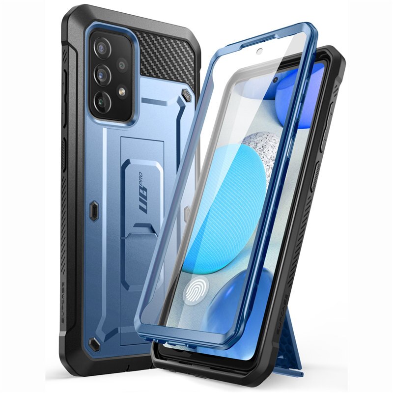 Supcase Voor Samsung Galaxy A72 Case Release) ub Pro Full-Body Robuuste Holster Case Cover Met Ingebouwde Screen Protector: Blue