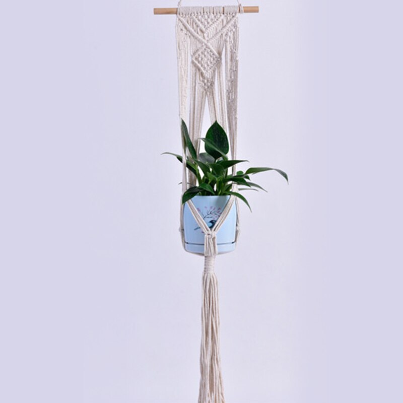 Handmade Hanging Baskets Flowerpot Plant Holder Macrame Plant Hanger Pot Indoor Wall Hanging Planter Hangers Holder Home Decor: 9