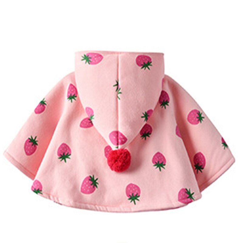 Autunno e inverno abbigliamento per bambini mantello per bambini cartone animato scialle antivento doppio strato mantello infantile uscita cappotti per bambini con cappuccio