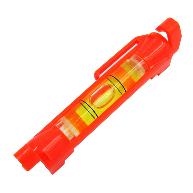 (10 stuks/partij) qase mini waterpas hangende lijn waterpas waterpas flesje rood/geel