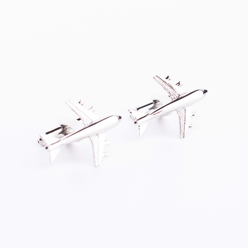 Boutique Airplane Cufflinks Metal Aircraft Cuff Link Mens Jewelry For Business Shirt Wedding &retail: 152616