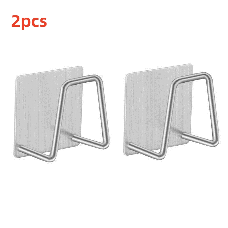 Küche Edelstahl Waschbecken Schwämme Halfter Selbstklebende Ablauf Trocknen Gestell Küche Zauberstab Haken Zubehör Lagerung Organizer: Licht Grün