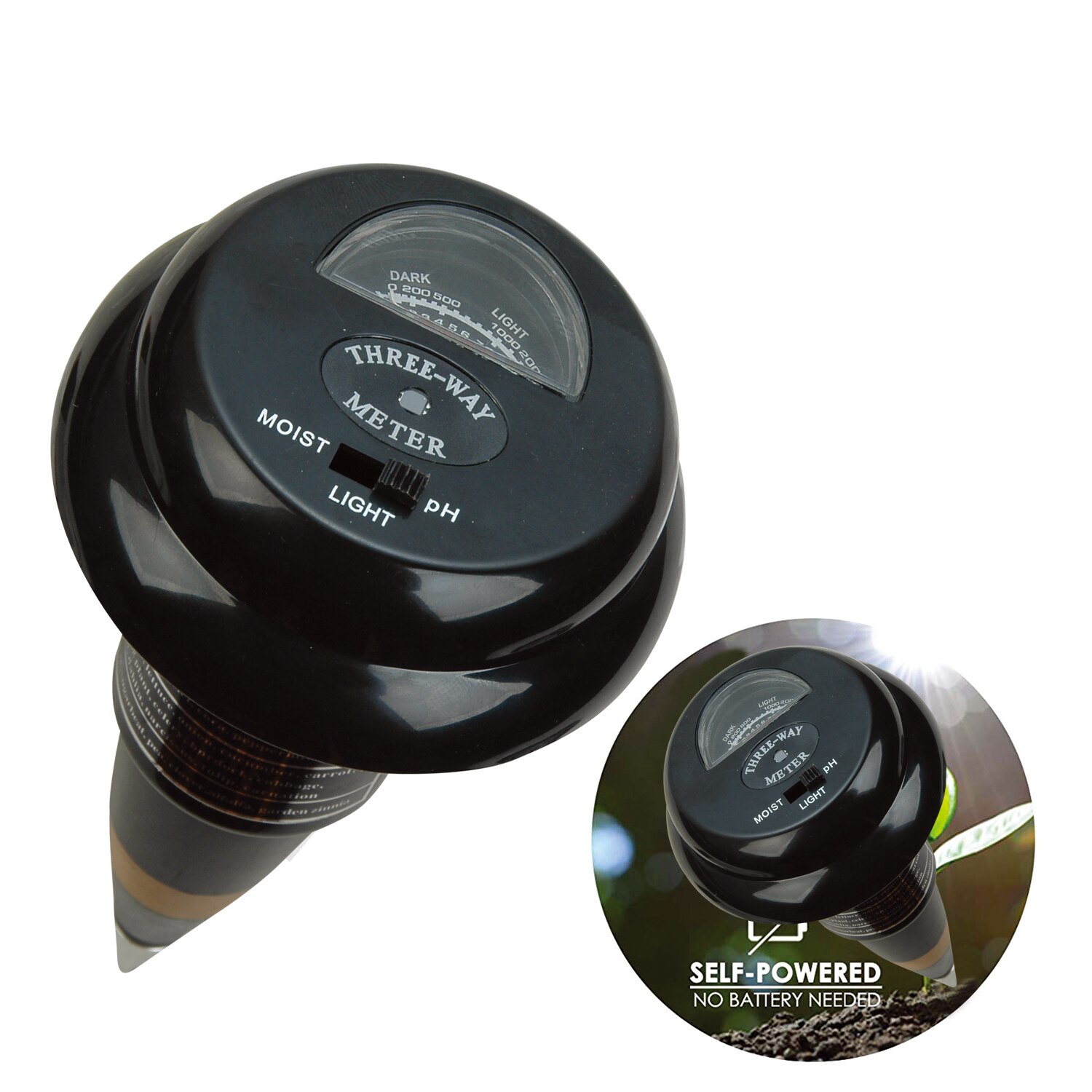 3-in-1 Soil Test PH Moisture Meter Light Tester Garden Plant Soil Monitor Tool Multi-Functional Bonsai Moisture PH Analyzer