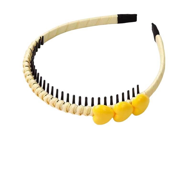 Diadema para niña, bonito corazón dulce, estrellas, colores, diadema de flores, aro para el pelo, para niños, accesorios para el cabello FDr11: Negro