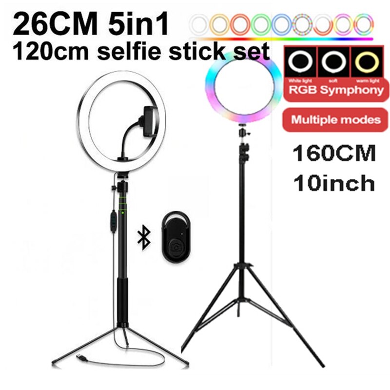 Fotografie Ring Licht Statief Led Ring Licht Selfie Ring Licht Voor Make Video Live Aro De Luz Para Hacer Tik tok Fotostudio
