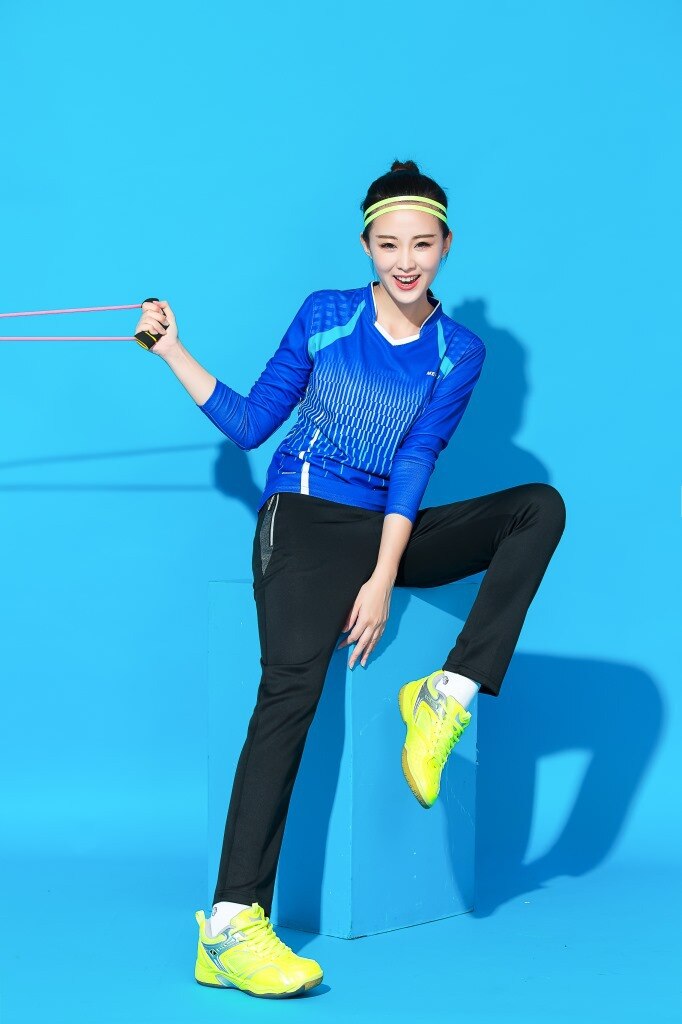 Women Sport Set Badminton Shirt + Pant Tennis Suit Two Pieces Set Training Clothes