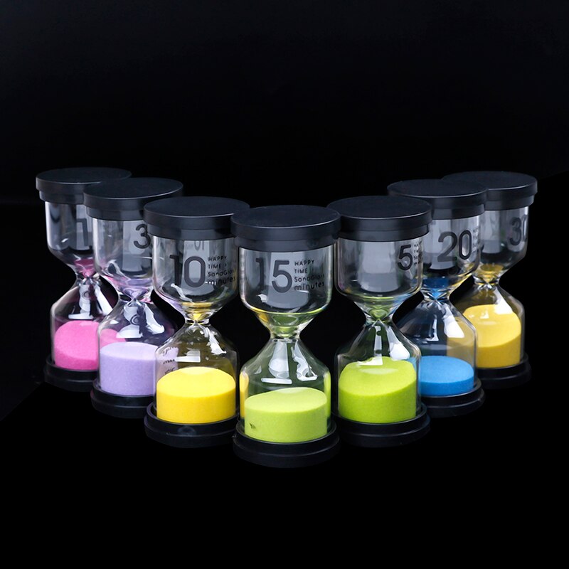 1pc Home Ornament Desktop Sand Clock Timers 10 Minute/15 Minutes/30 Minutes Hourglass Timer For Children Brush Teeth