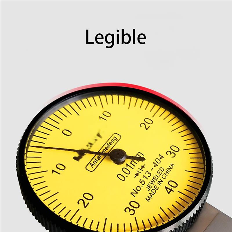 0-0.8mm Dial Indicator Level Gauge Scale Precision Metric Dovetail Rails Indicator Measuring Instrument Dial Test Tool