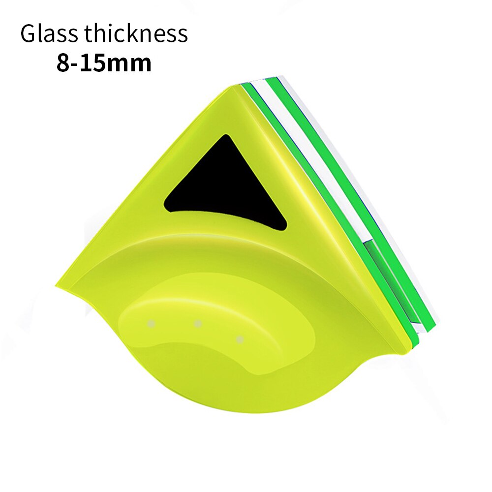Magnetisk vinduesvisker glasrens børsteværktøj dobbelt sidebørste til 3-30mm glasvask vinduer glasbørster rengøringsværktøj: 8-15mm enkeltlag