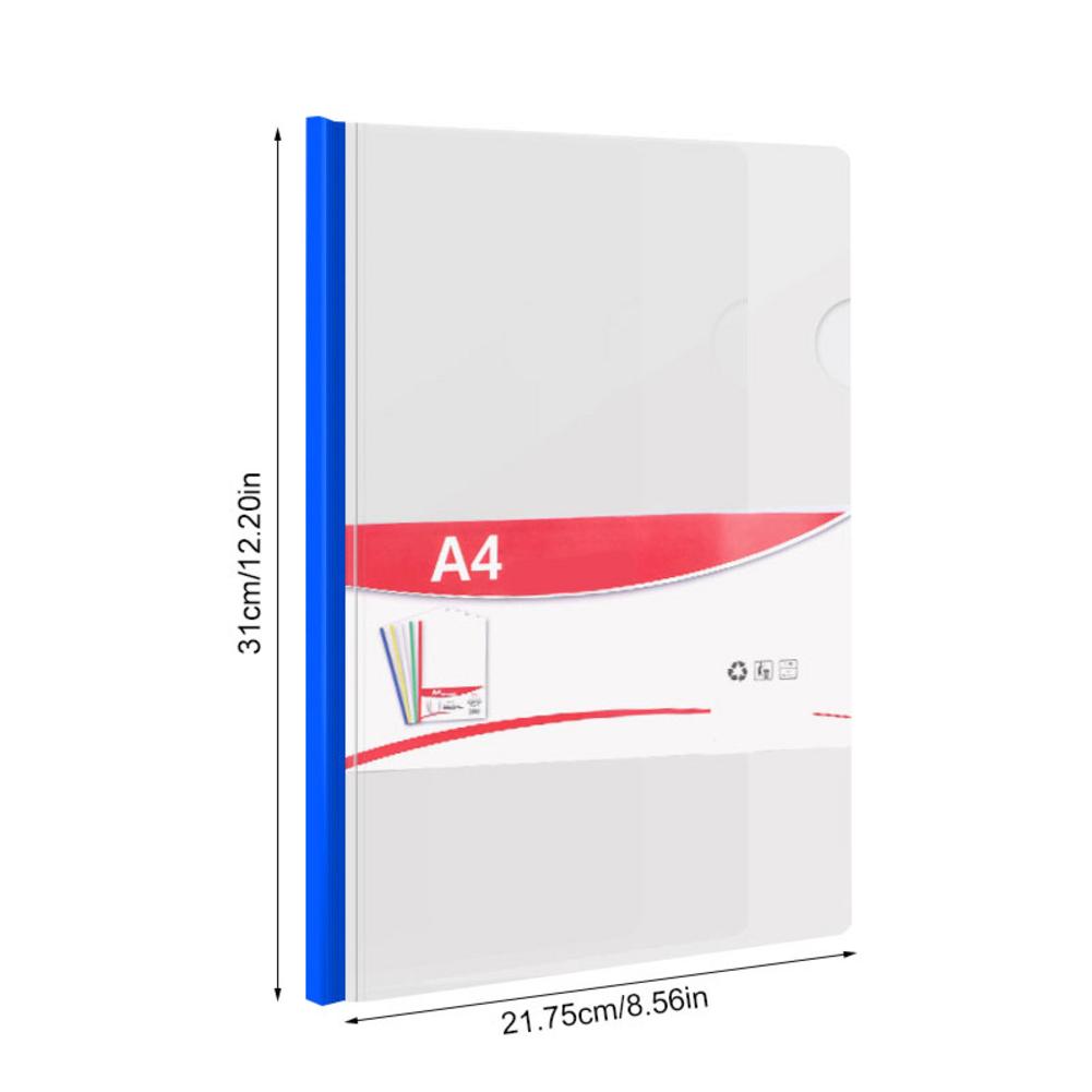 Transparent Folder 10Pcs Resume Presentation FILE Folders Report Cover With Sliding Bar Manager Binder For A4 Size Paper