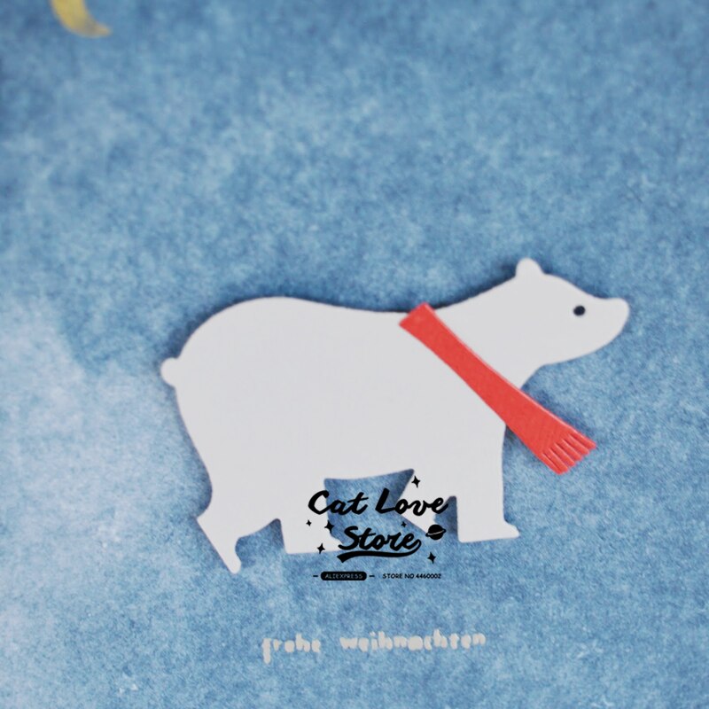 Matrices de découpe en métal Animal ours polaire, pochoirs pour bricolage carte en papier Scrapbooking, matrices artisanales décoratives en gaufrage, nouvelles découpes