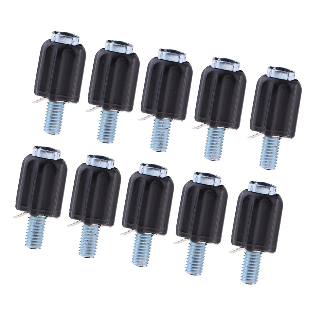 Unique Bargains 6 Pcs M10 Brake Clutch Cable Line Adjuster Screw For Motorcycle Aluminum Alloy Blue