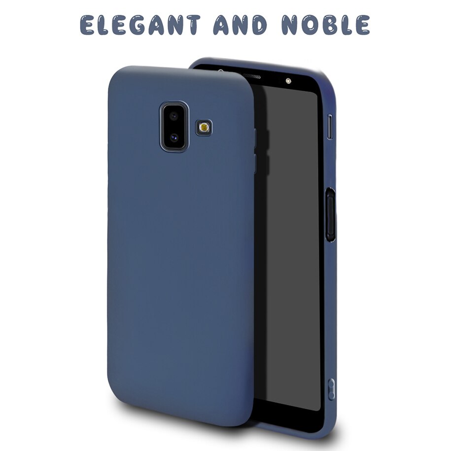 Etui na telefon do Samsung Galaxy J6 2018 okładka cukierki kolor dla Fundas Samsung J6 2018 J600F J6Plus J6 + J 6 Plus 2018 Case miękkie Capa