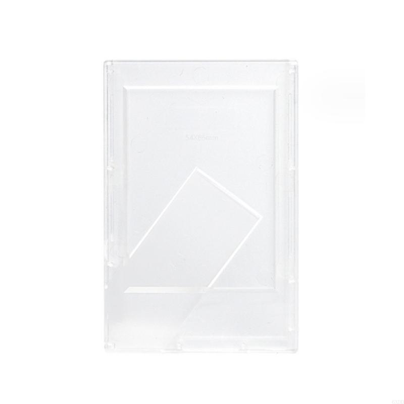 6XDD 3 Polegada Mini Moldura para Molduras Arte Infantil para Desktop Photo Display Stand Decoração Casa: Transparente
