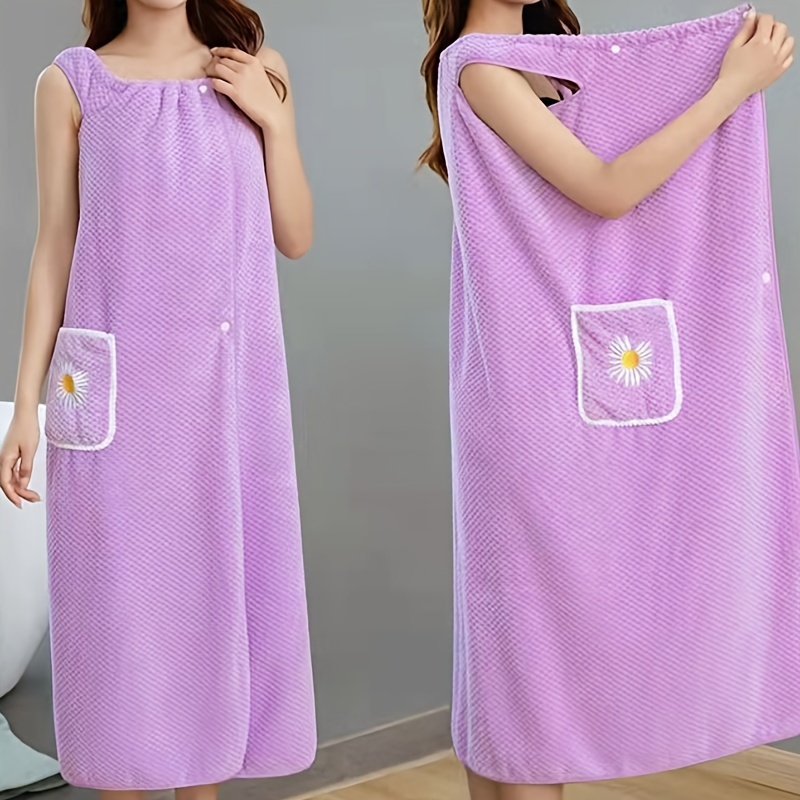Badhanddoek Huishouden Vrouwen Draagbare Wrap Volwassenen Absorberen Water Polyester Droog Haar Rok Lange Stijl Badkamer Wasbare Badjas