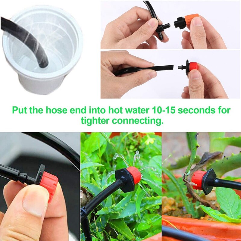 -Drip Irrigation Kit, 30M Adjustable Garden Irrigation System Kit for Landscape, Flower Bed, Terrace Plant Irrigation