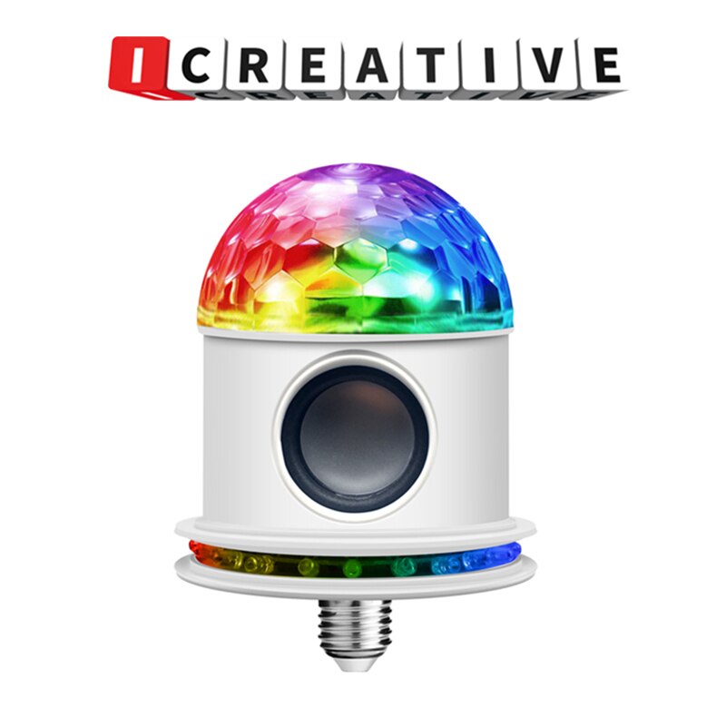 Mini Haut-Parleur Bluetooth Lumière DE Scène RVB Activé Automatique Magique Rotative Boule Disco DJ Lumière LED L'éclairage D'effet D'étape Six Modes