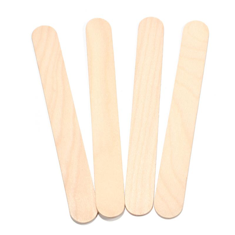 Wood Ice Cream Stick 50 PCS Craft Stick Ice Cream Sticks Natural Wood Popsicle Craft Sticks Ice Cream Tool