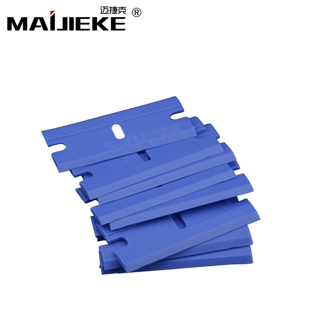 10 STKS MAIJIEKE Bew Blauw Plastic Scheermesje voor Telefoon Lcd-scherm Lijm Remover Schraper Cleaning Handgereedschap
