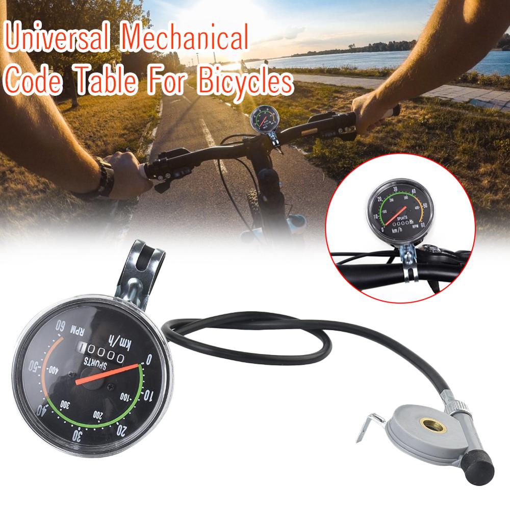 Waterdichte Fiets Snelheidsmeter Analoge Mechanische Kilometerteller Met Hardware Voorzien Voor Algemene 26/28/29/27.5 Inch Fiets