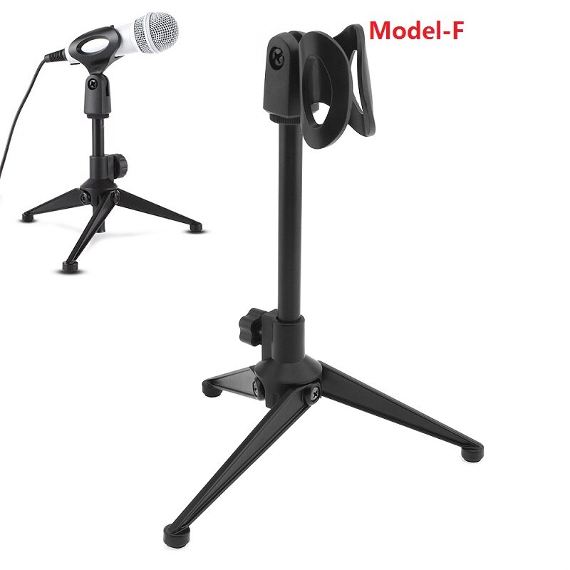 Black NB-35 Microphone Scissor Arm Stand Mic Clip Holder with Desktop Alloy Base Clampfor KTV / Studio Microphone accessories: Model-F