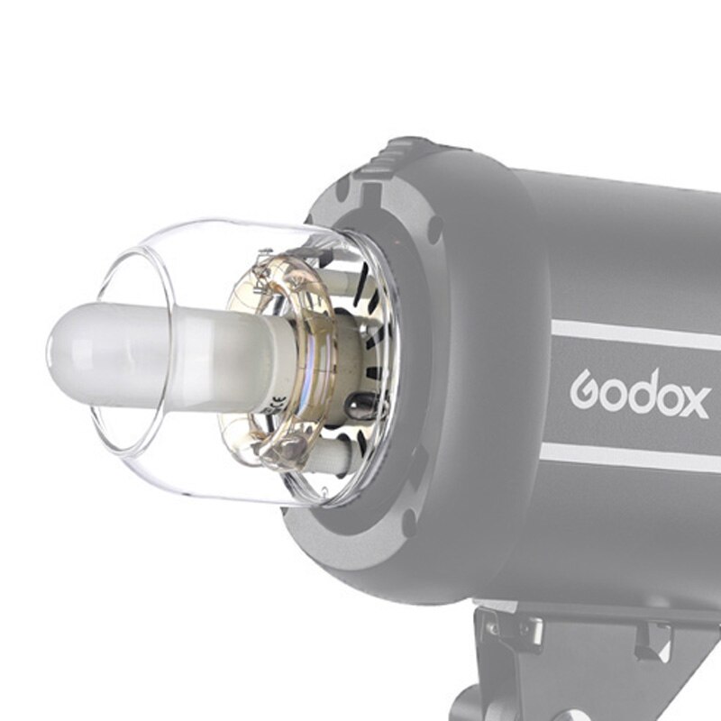 Godox original flash lys glas cover dome lampe beskyttelseshætte til godox qt / qs / gt / gs / hurtigere serie studio foto strobe