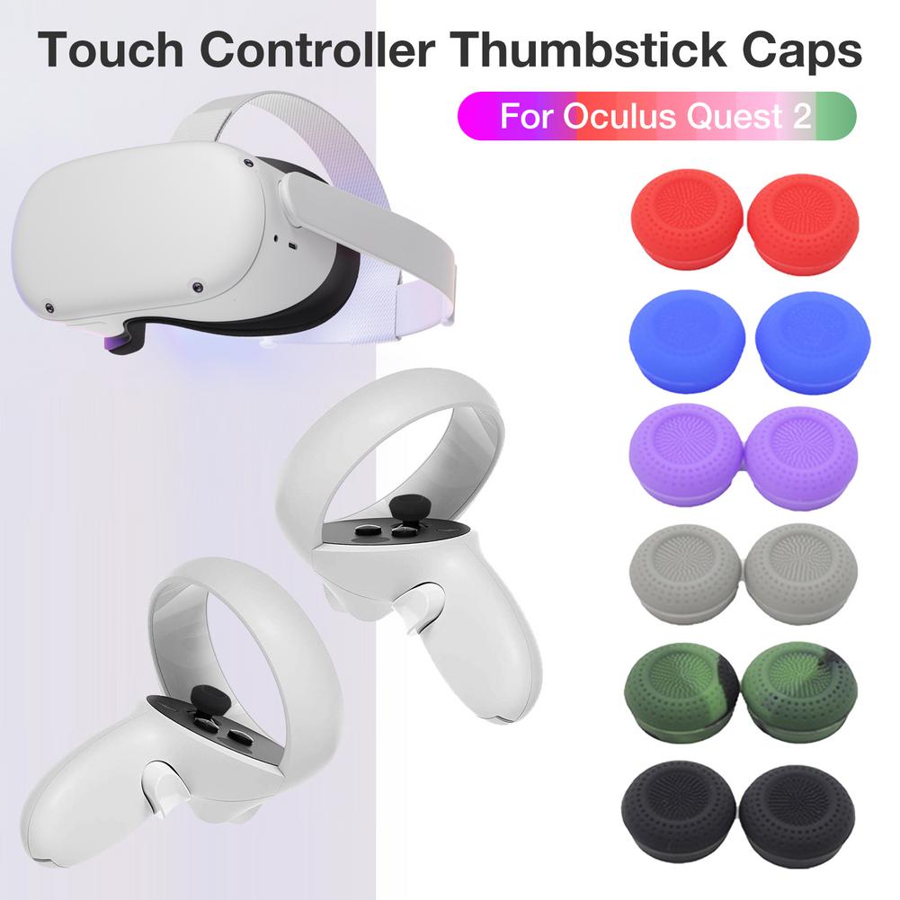 12Pieces Silicone Thumb Stick Grip Caps Joystick Cover Case For Oculus Quest 2 VR Touch Controller ThumbStick Cap For Quest2