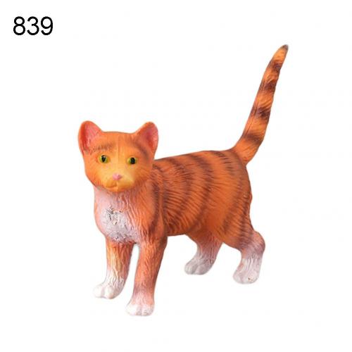 Simulation Mini Pet Model Cats Kitty Figure Model Statue Home Ornaments Kids Action Figure Decoration Toy: 839