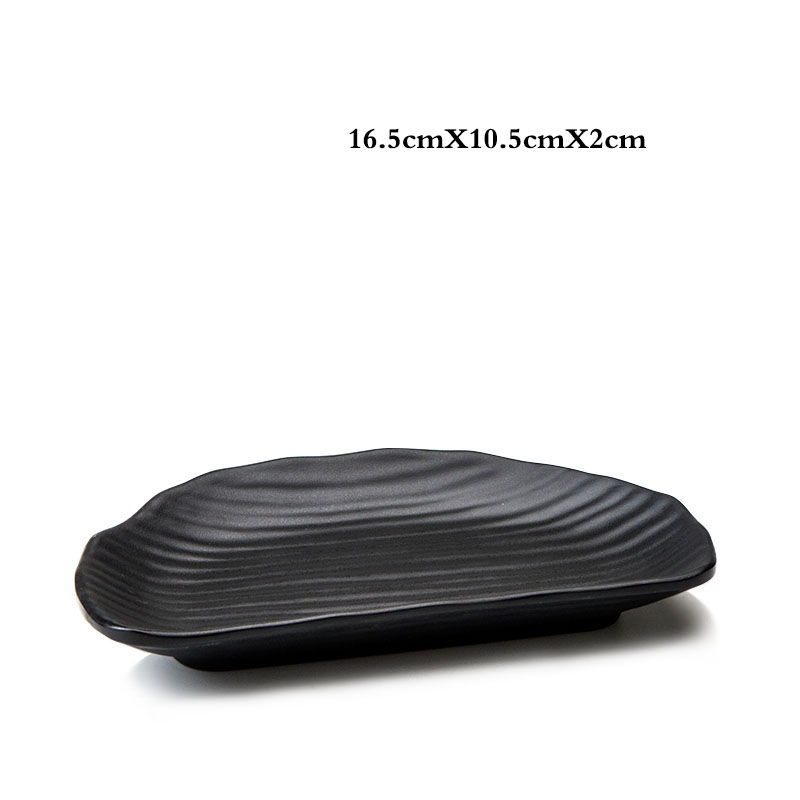 Keukengerei Set Creatieve Zwarte Food Grade Plastic Botplaat Persoonlijkheid Sushi Fruit Dessertbord Restaurant Keukenschotel: Licht Groen