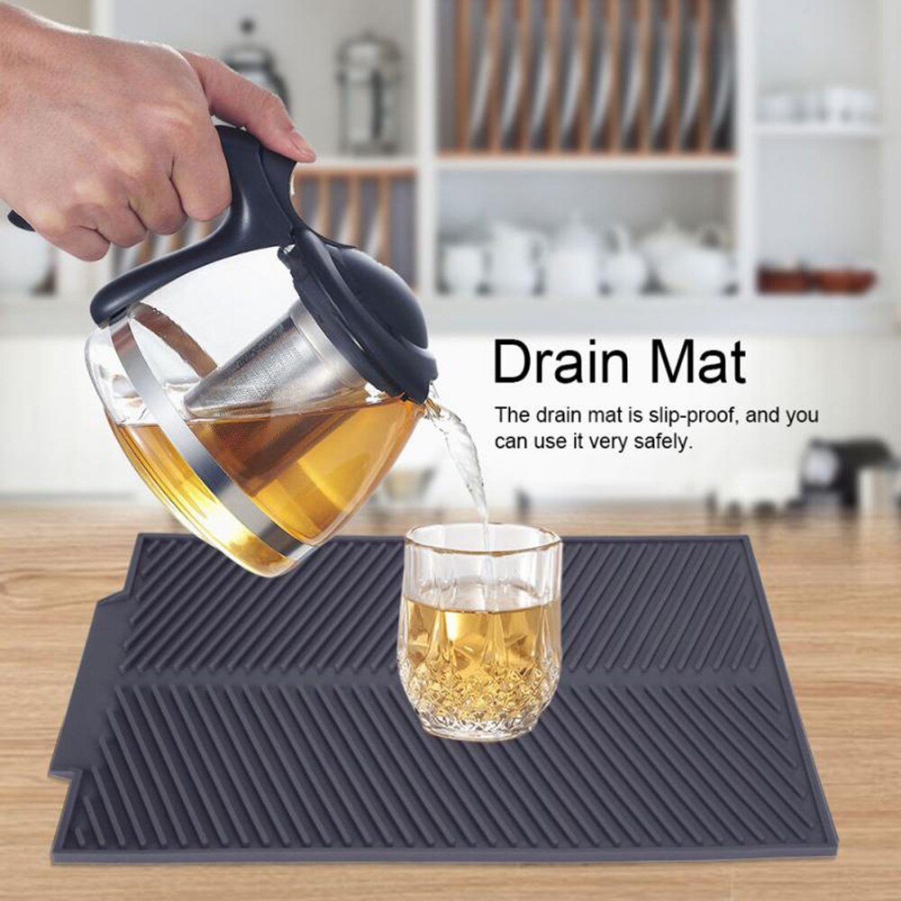 Silicone Vierkante Schotel Drogen Mat Premium Hittebestendige Servies Vaatwasser Duurzaam Servies Tafel Mat Placemat