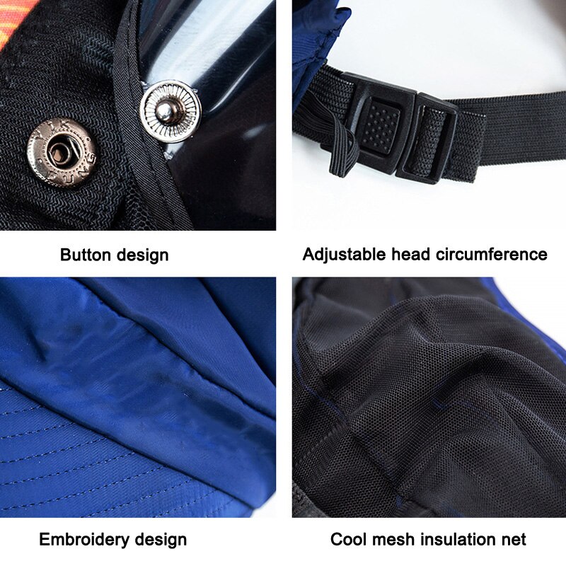 Newly Sun Visor Hat Full Face Cover Safety Shield Eye Protect UV Cap Wide Brim BN99